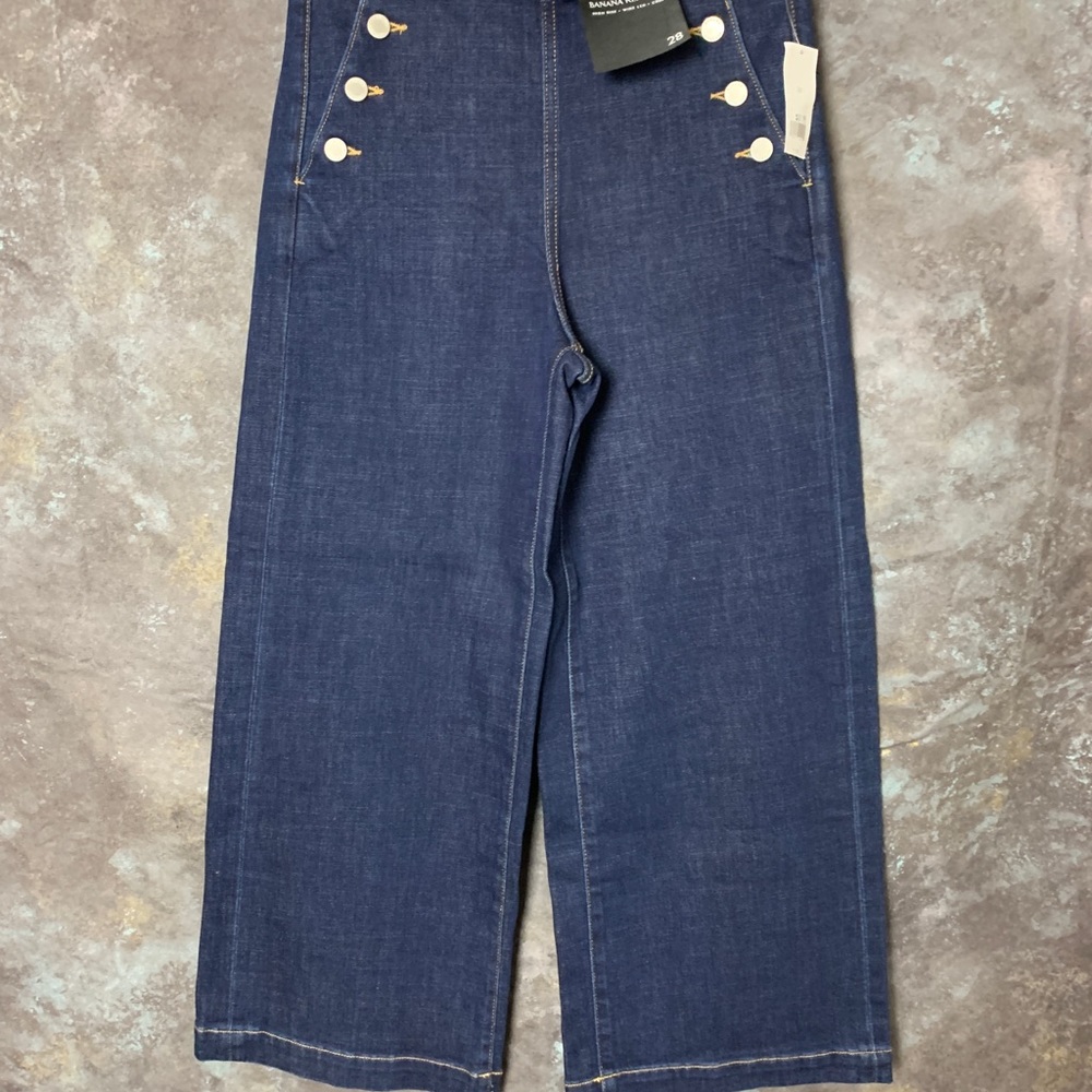 Banana Republic High Rise Wide Leg Crop